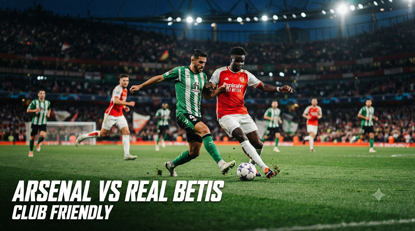 Arsenal vs Real Betis Club Friendly Dini Hari Ini Pukul 01.30 WIB di Score808 – Streaming Penuh Keseruan hingga Akhir