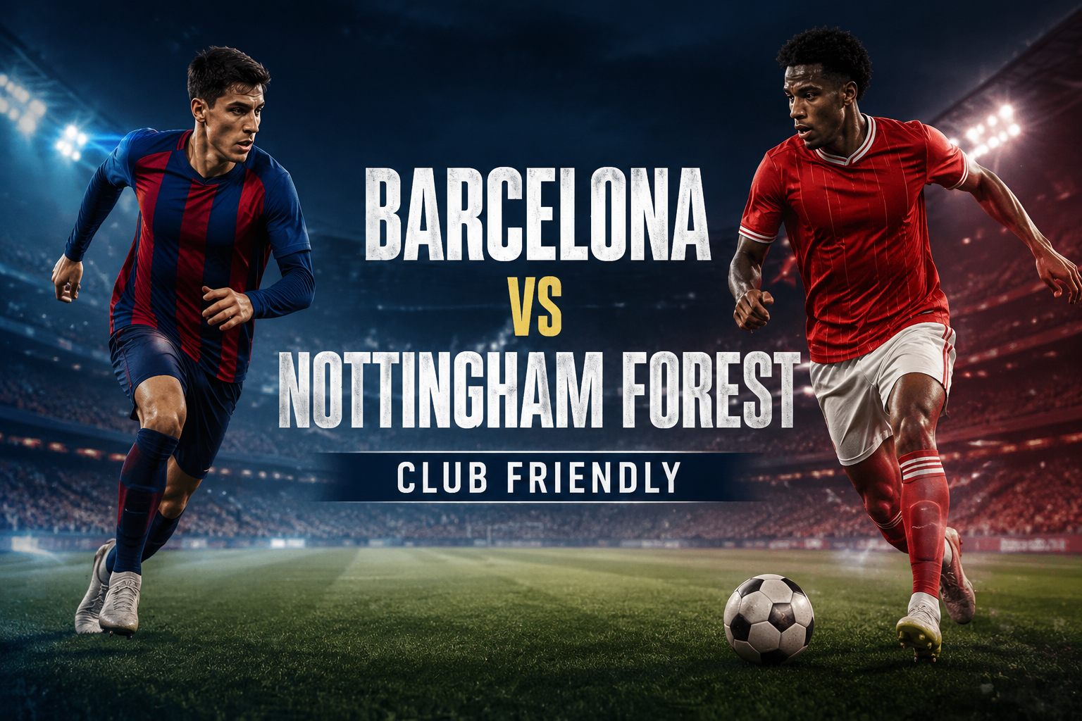 Barcelona vs Nottingham Forest Club Friendly Dini Hari Ini Pukul 02.00 WIB Hadir Melalui Score808 Dengan Pertandingan Persahabatan Menarik