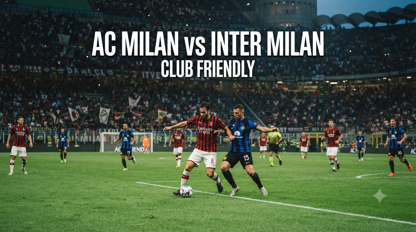 Streaming AC Milan vs Inter Milan Club Friendly Sore Ini Pukul 18.00 WIB Tersedia Melalui Score808